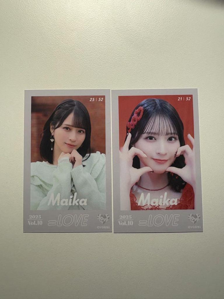 [USED] Equal Love Mini Photo Card Vol.9 Vol.10 Rare Cat Costume Maika Sasaki