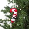 Christmas Tree Decorations Felt Ornament, Handmade Wool Santa Candy Cane House Winter Holiday Decor Snowman Hanging for Tree, Home Party Unique