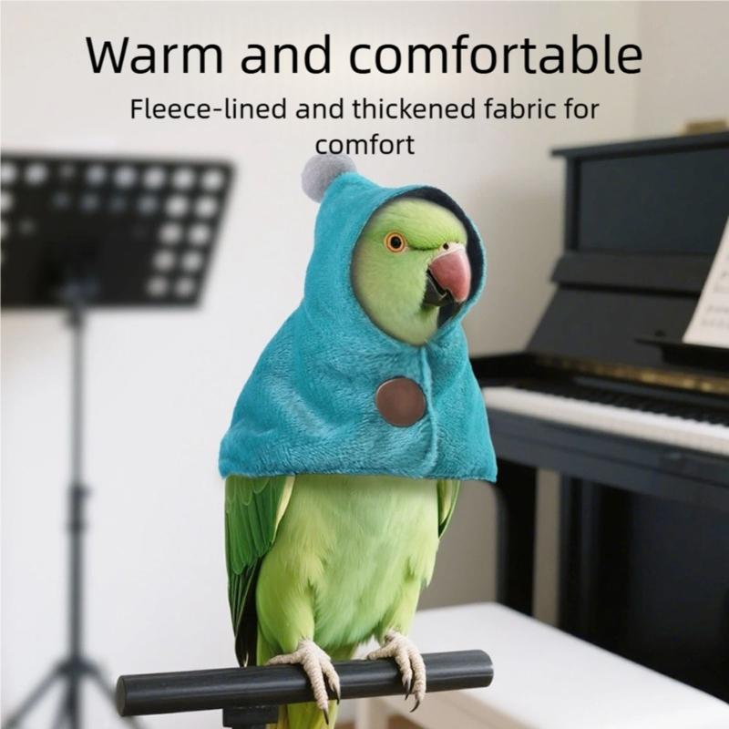 Winter Parrots Cloaks Soft Thickened Fabric Warm Bird Capes For Cold Weather Easy To Wear And Clean