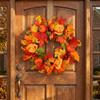 Autumn Maple Leaf Door Wreath Rustic Style Artificial Wreath Fall Wreath  Farmhouse Decor