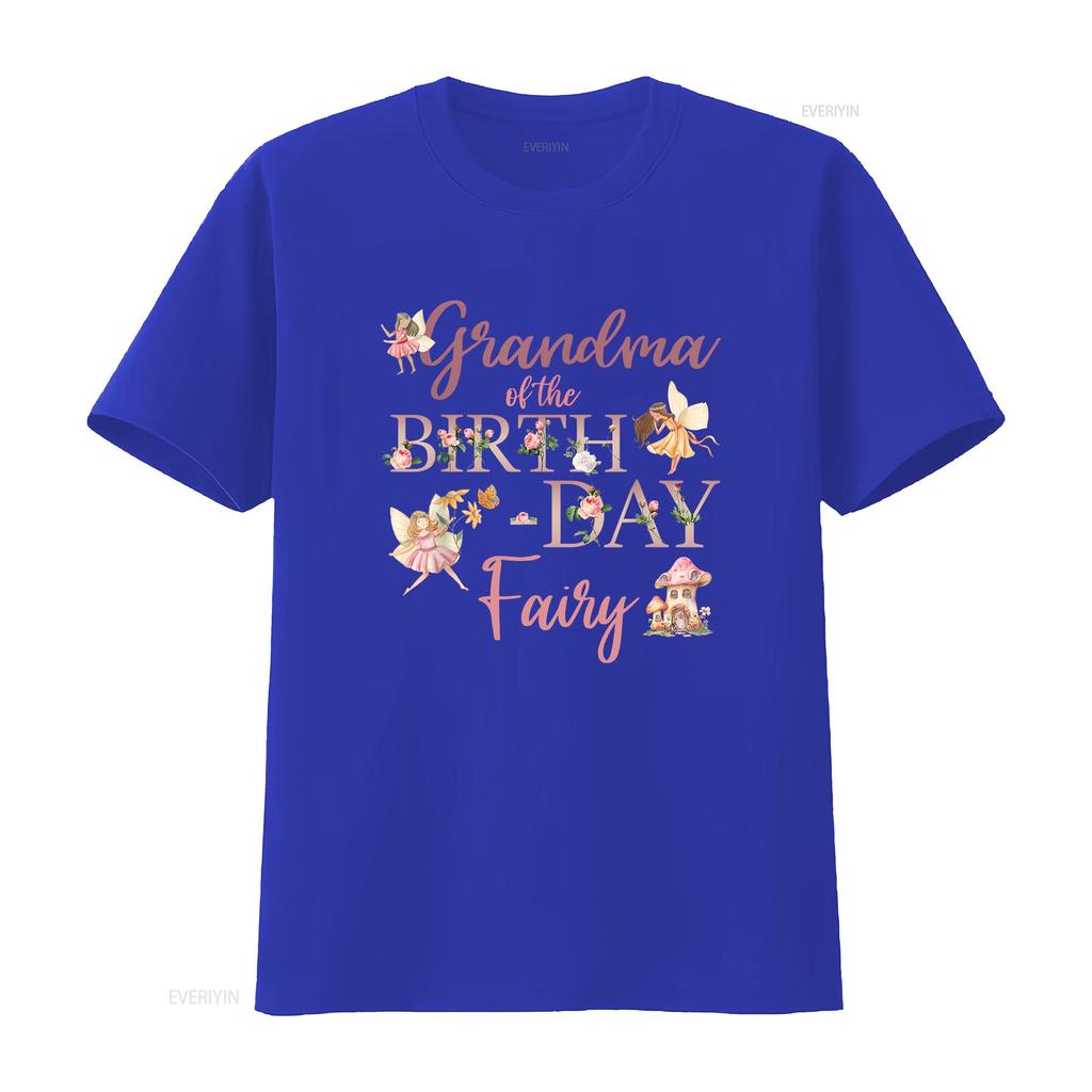 Grammy Of The Birthday Fairy First Family Matching T Shirt Vintage Fashion Graphic Comfortable Designer Clothes Homme
