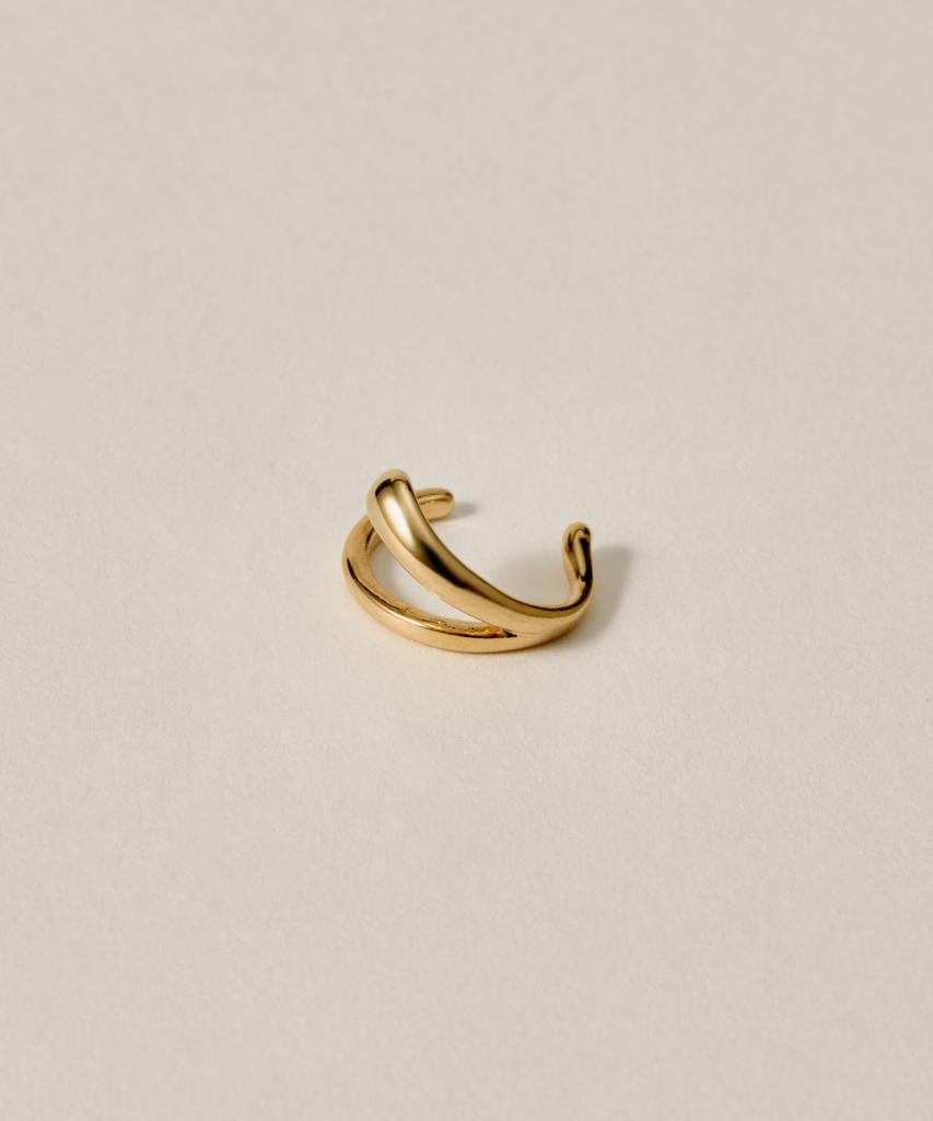 Novice Tokyo Mini Double Layered Ear Cuff / Gold