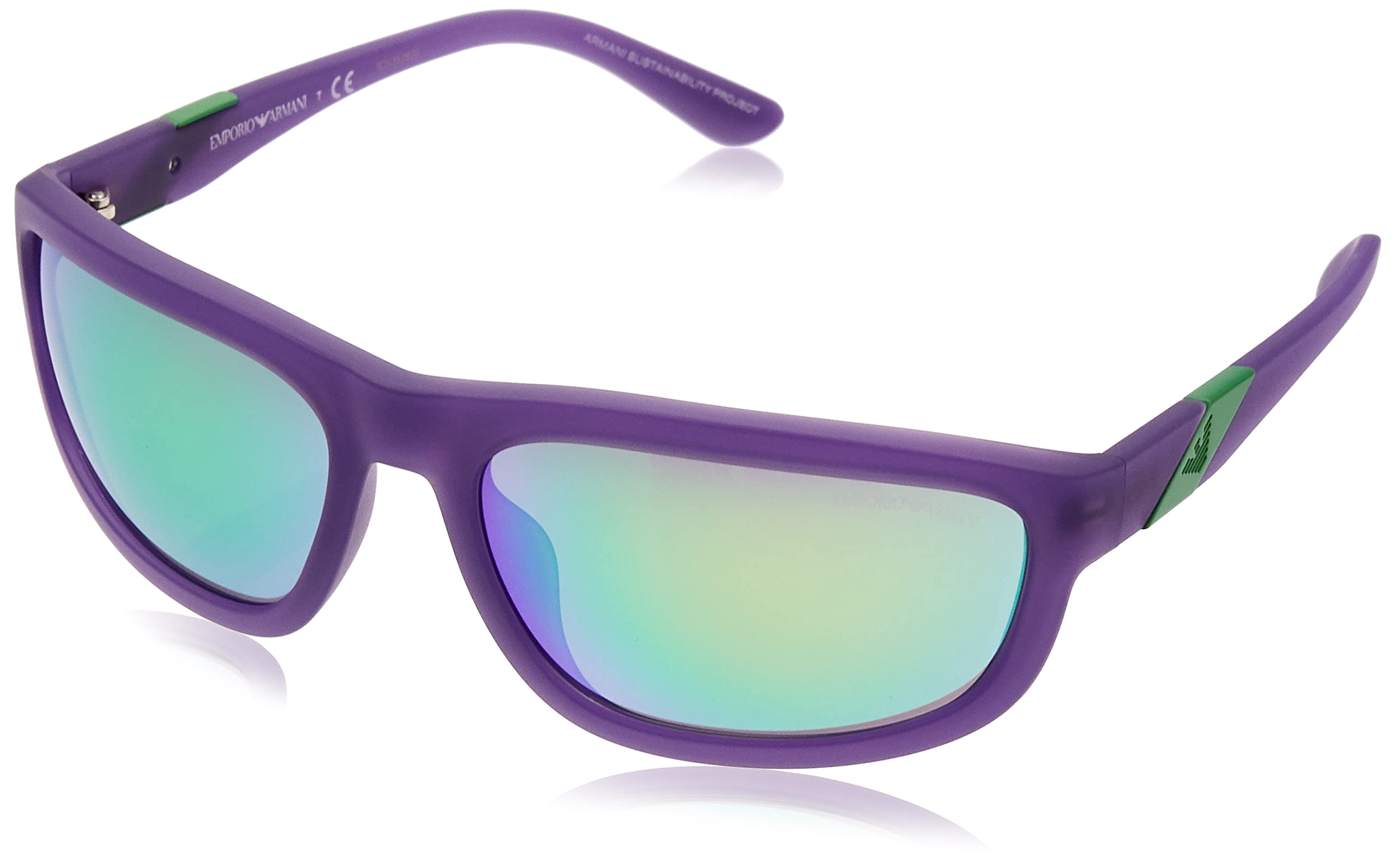 

Sunglasses EA4183U Matte Purple Green Mirror Lens 64 [Emporio Armani] Opal/Gray