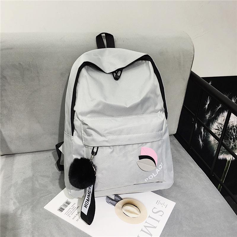 

New bag 2019 spring new three-leaf backpack fashion bag рожевий