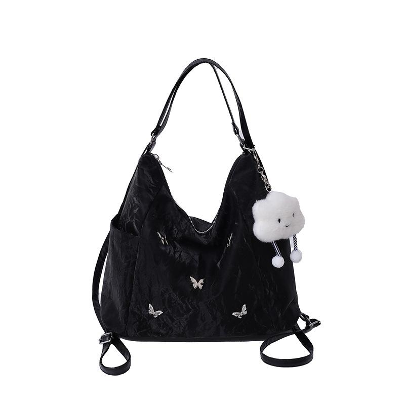 New tote bag large capacity commuter backpack spring and summer fashion versatile shoulder bag high texture backpack