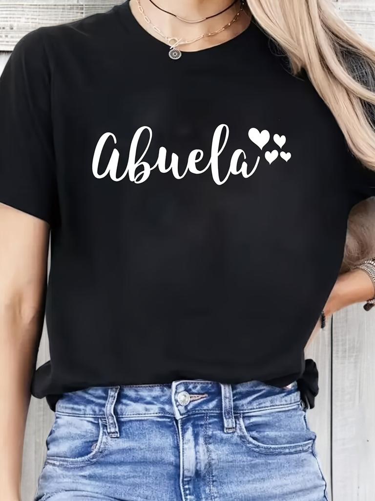 Abuela Hearts Graphic T-shirt