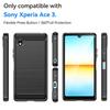 Silicone Case for Sony Xperia Ace 3 Ace3 Luxury Carbon Fiber Case for Sony Xperia Ace3 Matte ShockProof Phone Cover Coque Fundas