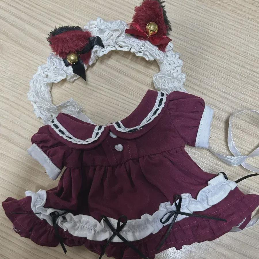 

20cm Purple Maid Suit