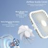Tragbarer magnetischer Reiseventilator 8-24 Std. Laufzeit Wiederaufladbar und steckbar Tischventilator Kleiner persönlicher Ventilator