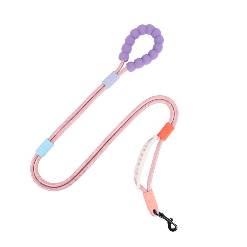 New oblique span liberated hands dog leash cloud foam dopamine contrasting color multi-functional dog leash dog chain