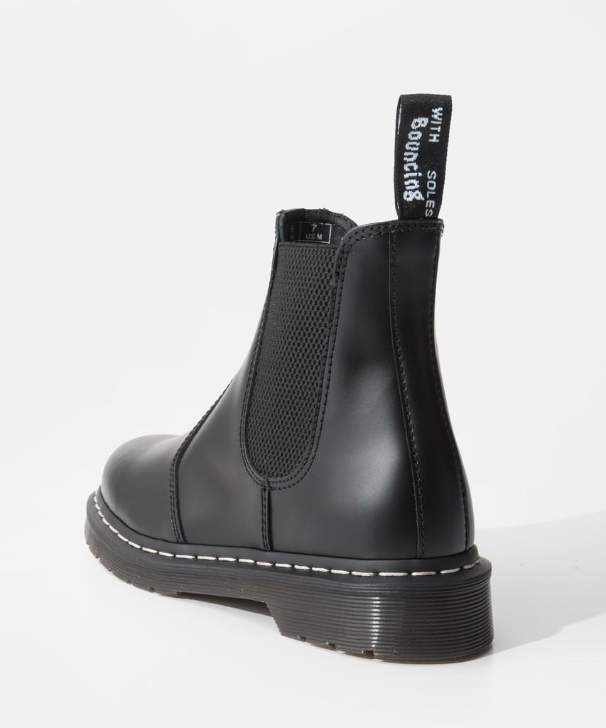 Dr. Martens 2976 Chelsea Boots 26257001 White Stitch Leather Black