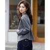 Women's Relaxed Fit Stand Collar Cardigan Jacket