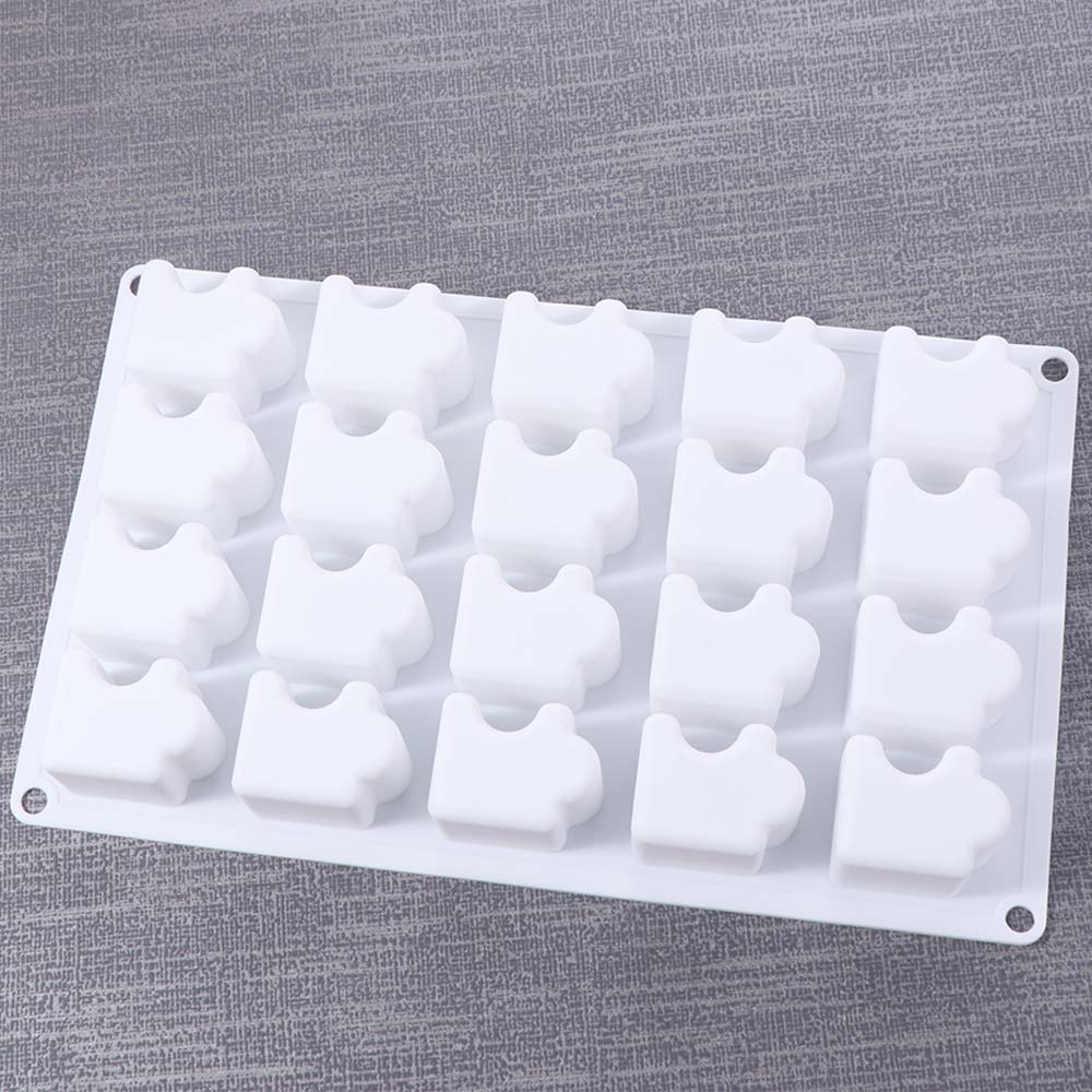 3D Puzzle Mousse Mold 20 Holes Cake Mold Soap Baking Mould  Kitchen