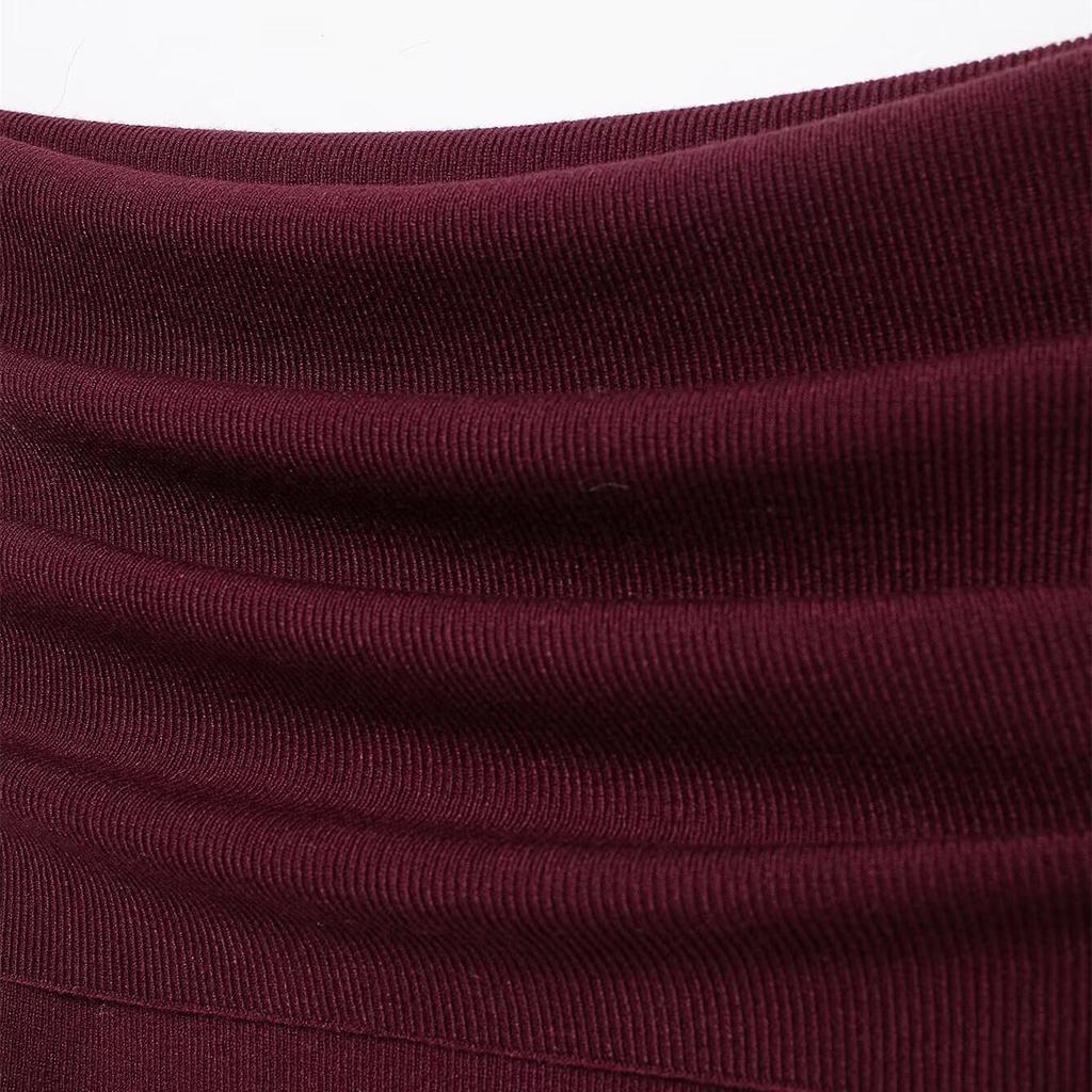 2025 Spring Off-Shoulder Knit Pullover: Women's Slim, Versatile, Long-Sleeved Fashion Top