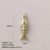 Eco-friendly Colored Enamel Fish DIY Charms Jewelry Making Accessories for Earrings Bracelet Necklace Craft