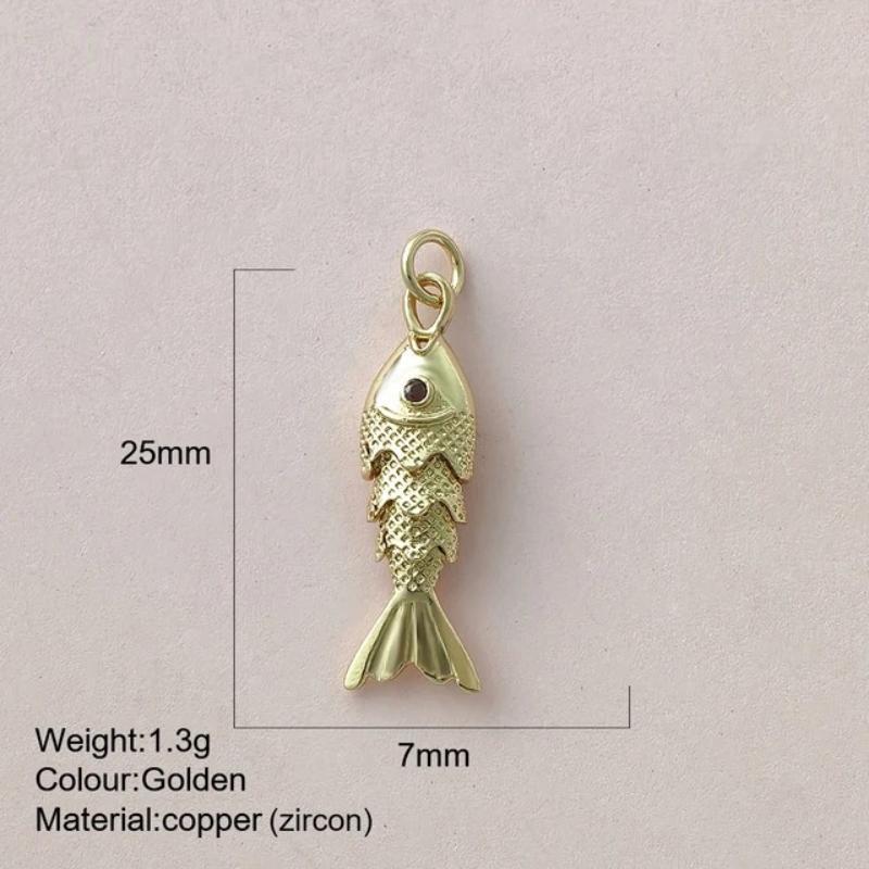 Eco-friendly Colored Enamel Fish DIY Charms Jewelry Making Accessories for Earrings Bracelet Necklace Craft