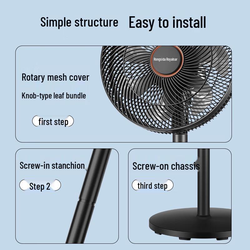 Royalstar 7-Blade Oscillating Pedestal Fan