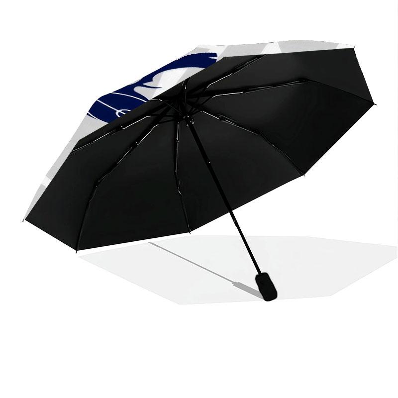 Tottenham Hotspur Logo Pattern, Automatic Folding Umbrella, Portable and Foldable Design, 8 Ribs, a Christmas or Birthday Gift.