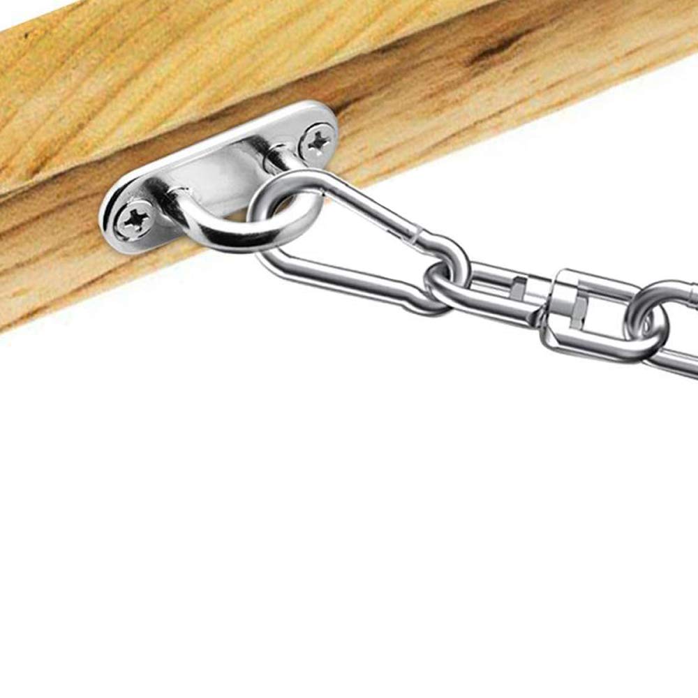 Odowalker Pad Eye Hook Ceiling Hook Hook Metal Shade Hook Eye Plate Stainless Steel