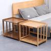 Bedside Table Solid Wood Simple Bedside Cabinet Living Room Removable Sofa Side Few Bedrooms Storage Drawer Small Locker Bamboo