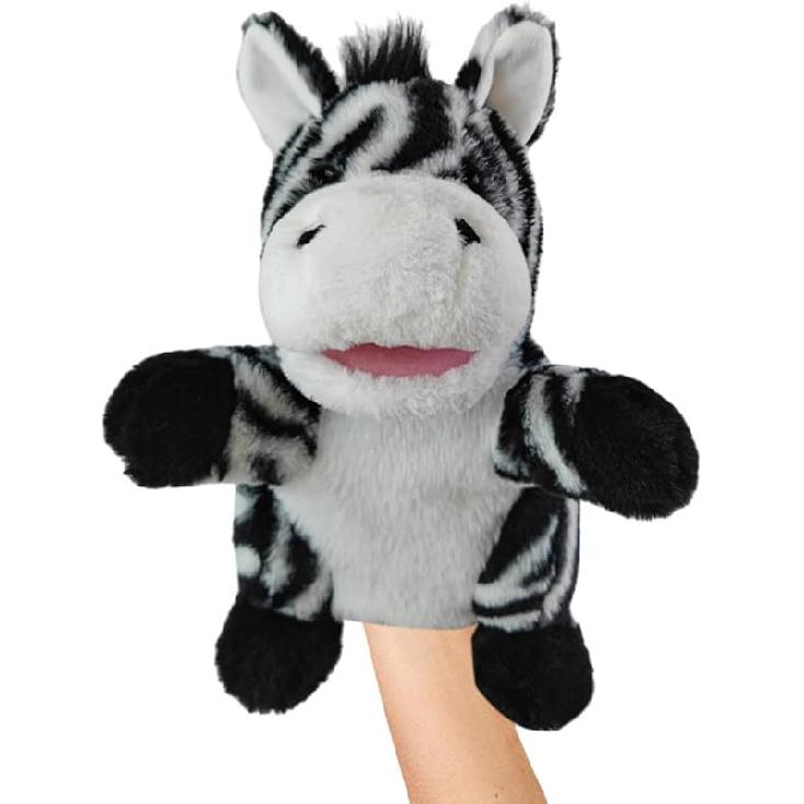 Animal Hand Puppets with Movable Mouth Plush Raccoon Stuffed Animal Hand Puppets Toys Interactive Plush Toys Kids Adults Animal Hand Puppets for Role