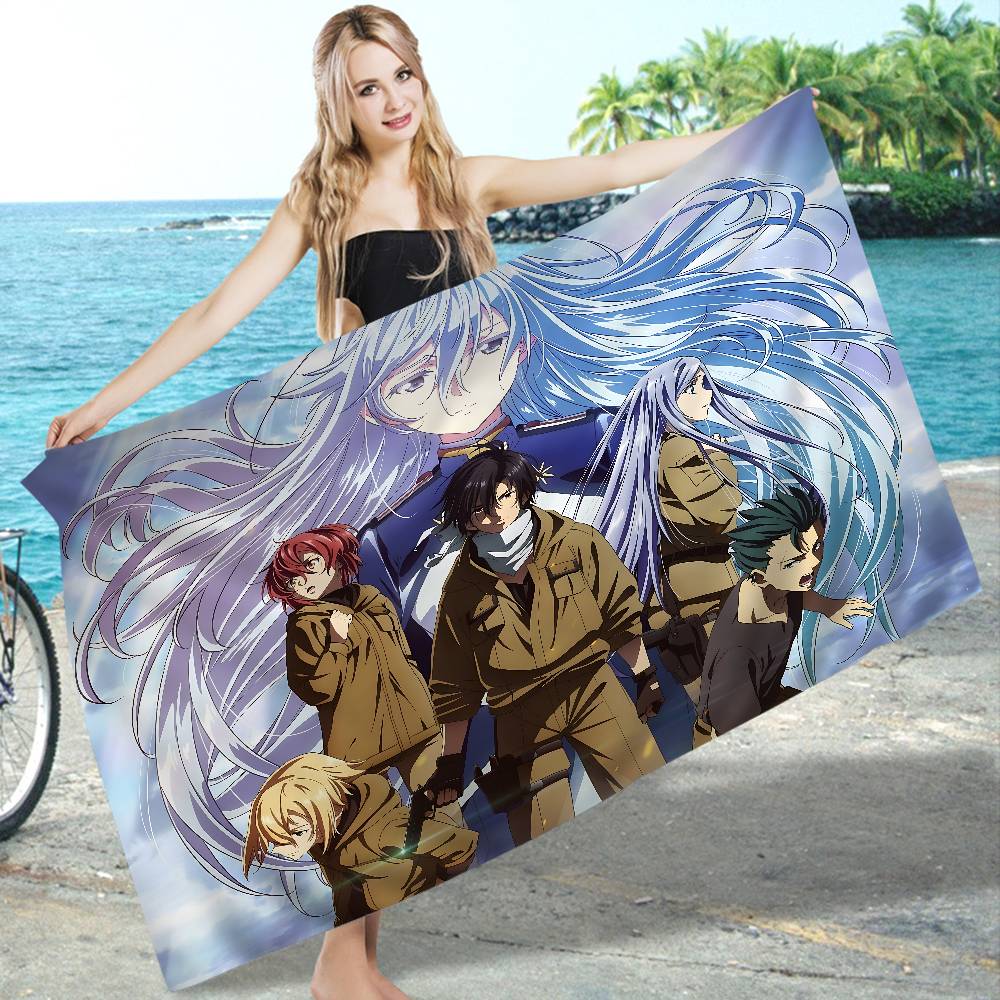 Anime 86 Eighty Six Microfiber Blanket Quick Drying Beach Towels Oversized Printing Super Absorbent Pool Towel Blanket