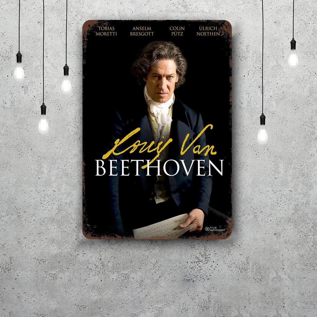 Segni Metallica Ludwig van Beethoven Decorazione Murale Segni di Latta Vintage Poster Metallica del Capitano Decorazione per Bar Pub Club Decorazione Murale