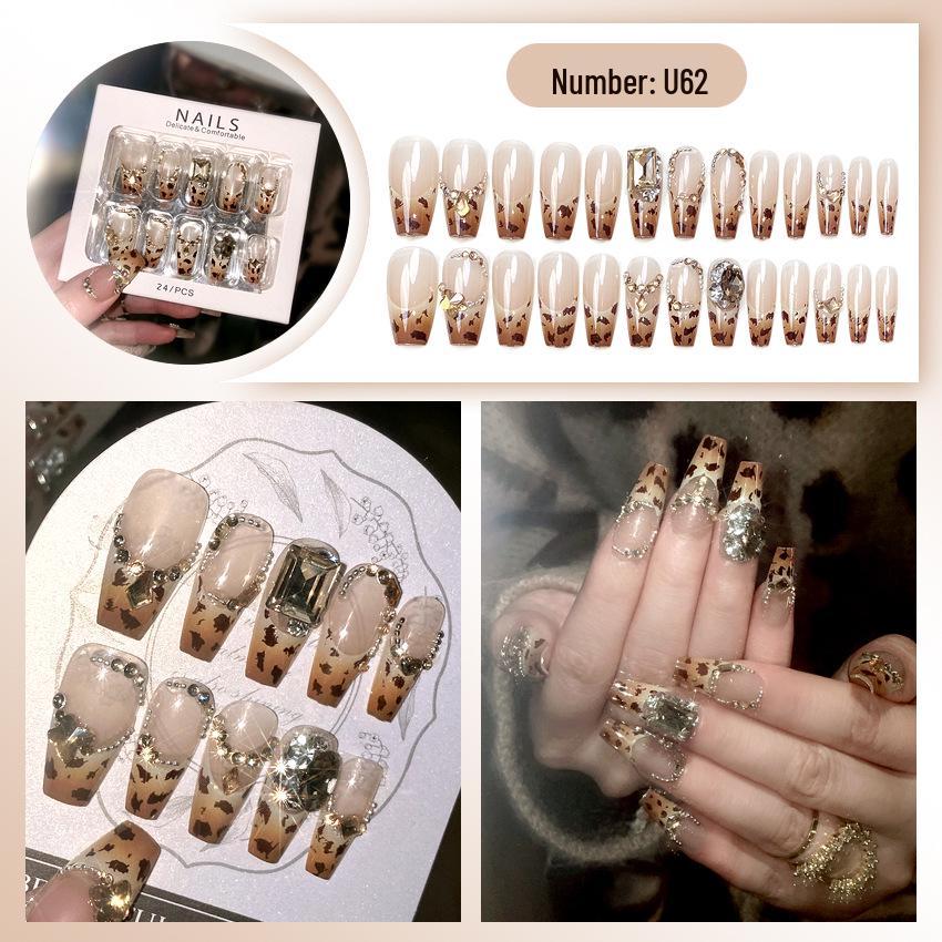 High-End Handmade Nail Art: Pure Desire Style Rhinestone Nail Stickers Collection.
