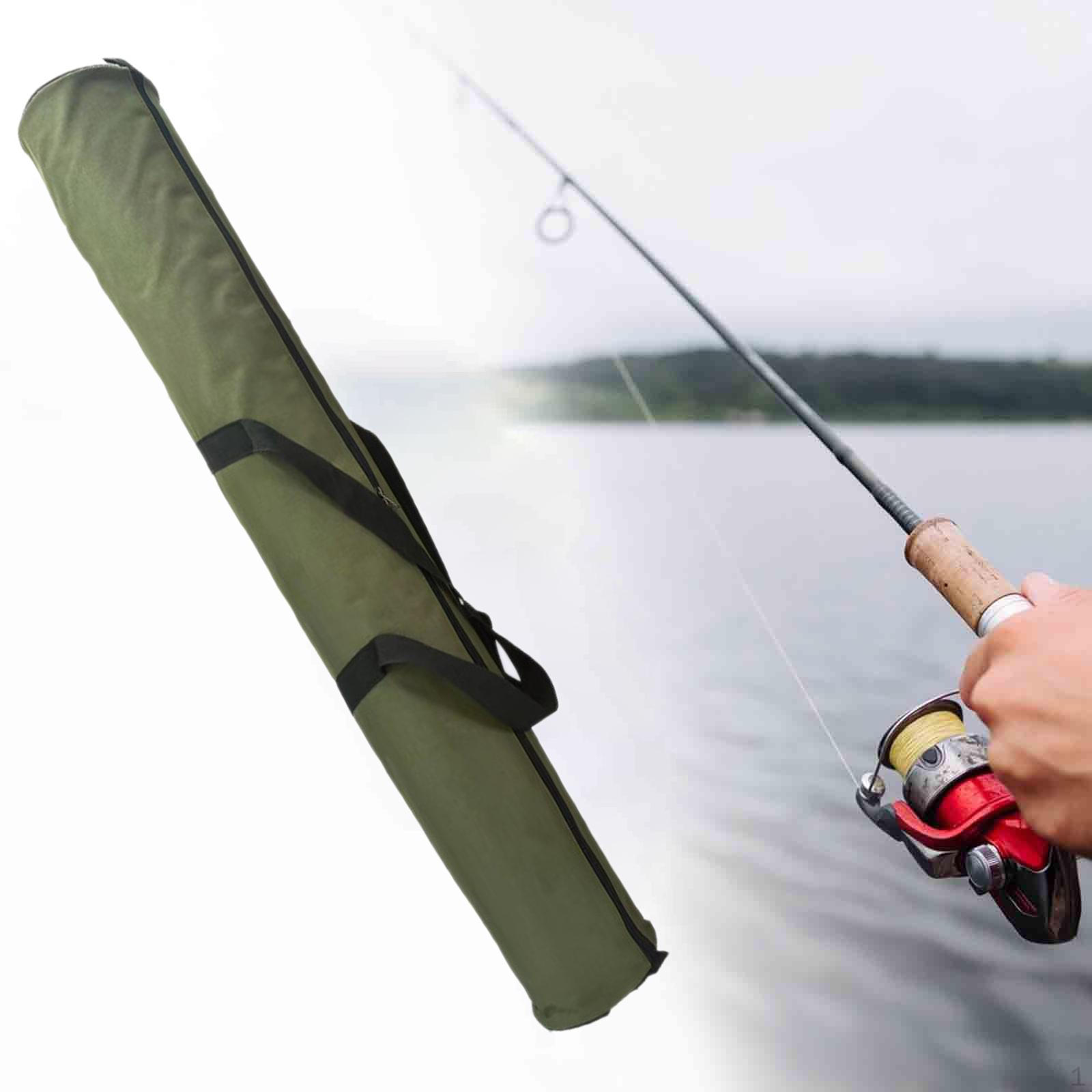 

Сумка для хранения удочки с навесом, чехол для удочки, удобный чехол-органайзер для кемпинга зелёный