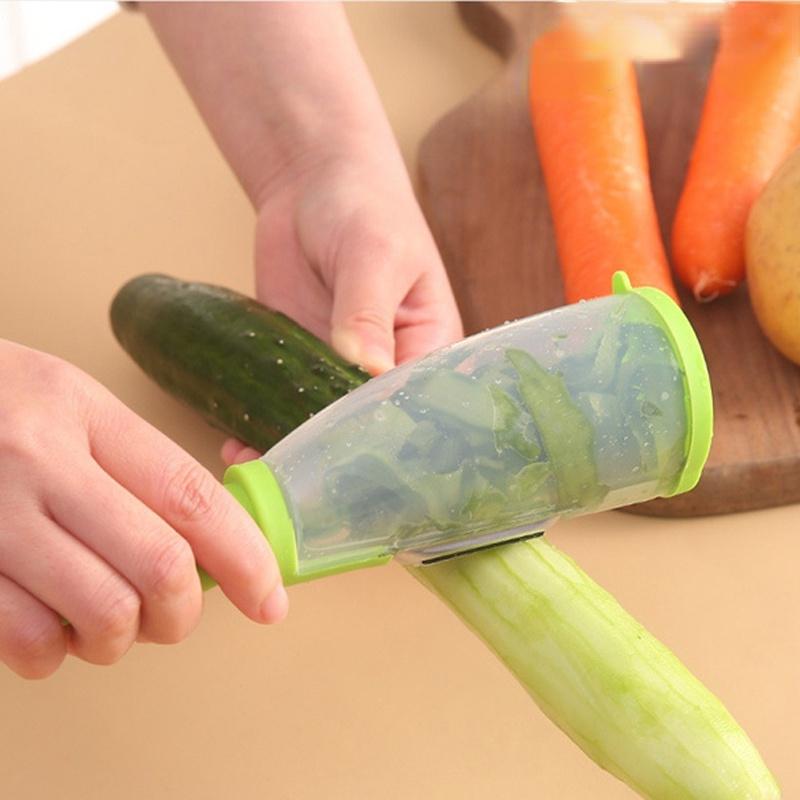 Rallador de zanahoria, pepino, patata, pelador multifuncional, tipo de almacenamiento, cuchillo pelador, fruta y verdura, 1 ud.