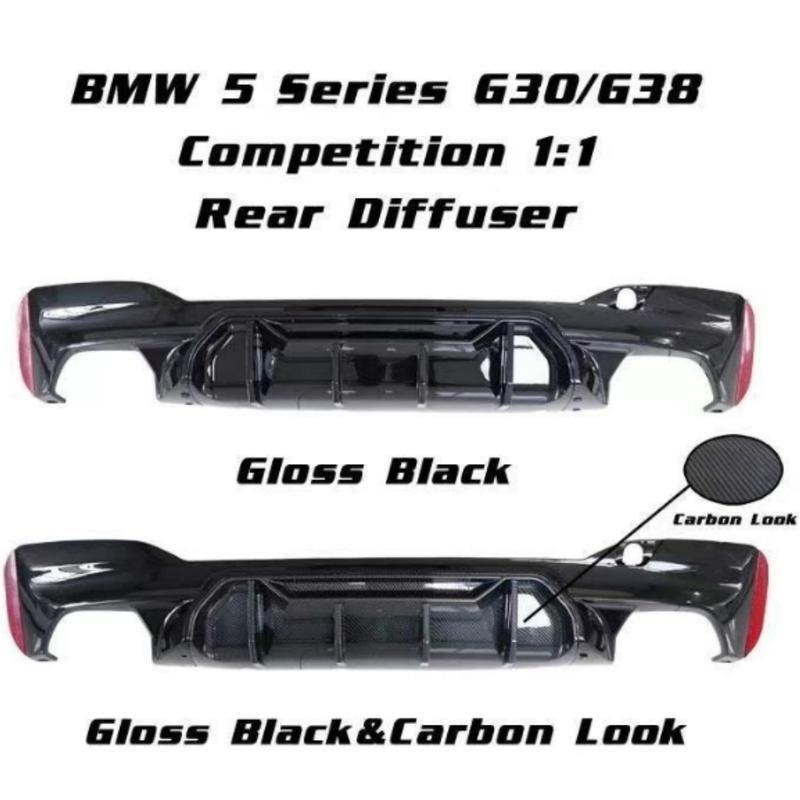 Für BMW 5er G30 G38 M5 2018-2023 Auto Heckstoßstange unterer Lippen-Spoiler-Separator