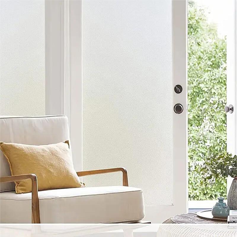 Frosted Glass Sticker with Glue, Opaque To Light, Bathroom Window Sticker, Anti-light and Anti-peeping Glass Film