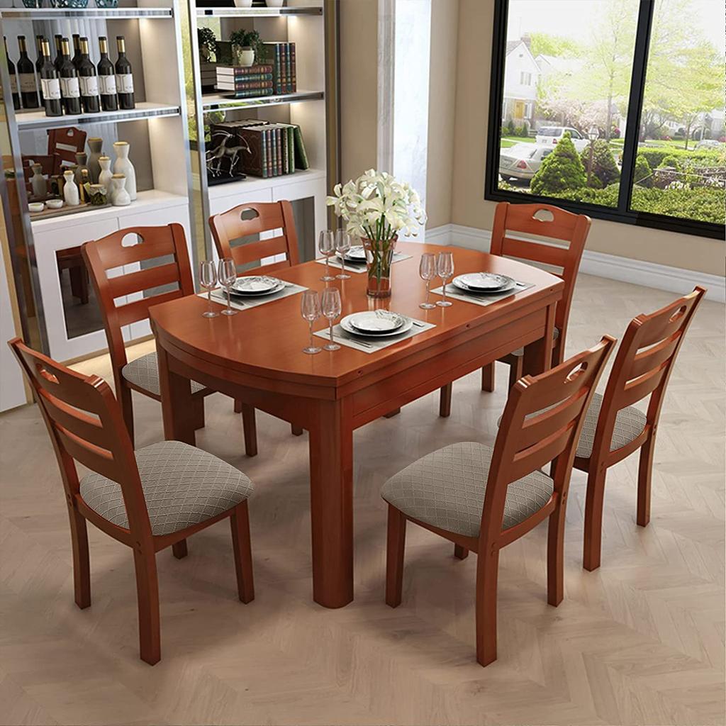 Vodotěsný Spandex Jídelna Čalouněný polštář Pevný potah sedáku židle Snímatelné potahy s omyvatelným chráničem nábytku