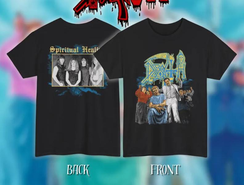 Death – Spiritual Healing: Classic Heavy Cotton Unisex Death Metal Band T-Shirt Unisex T-Shirt XXXXL