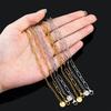 5pcs 2pcs 1pc Stainless Steel 4x12mm Frame Link Chians Necklace Extended Chain Lobster Clasp Round Tail Charm DIY Jewelry Making
