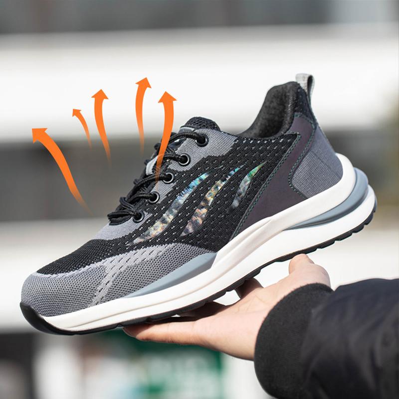 Protective Shoes Men Safety Boots Composite Toe Anti-Smash Work Shoes Men Puncture-Proof Security Sneakers Indestructible Shoes