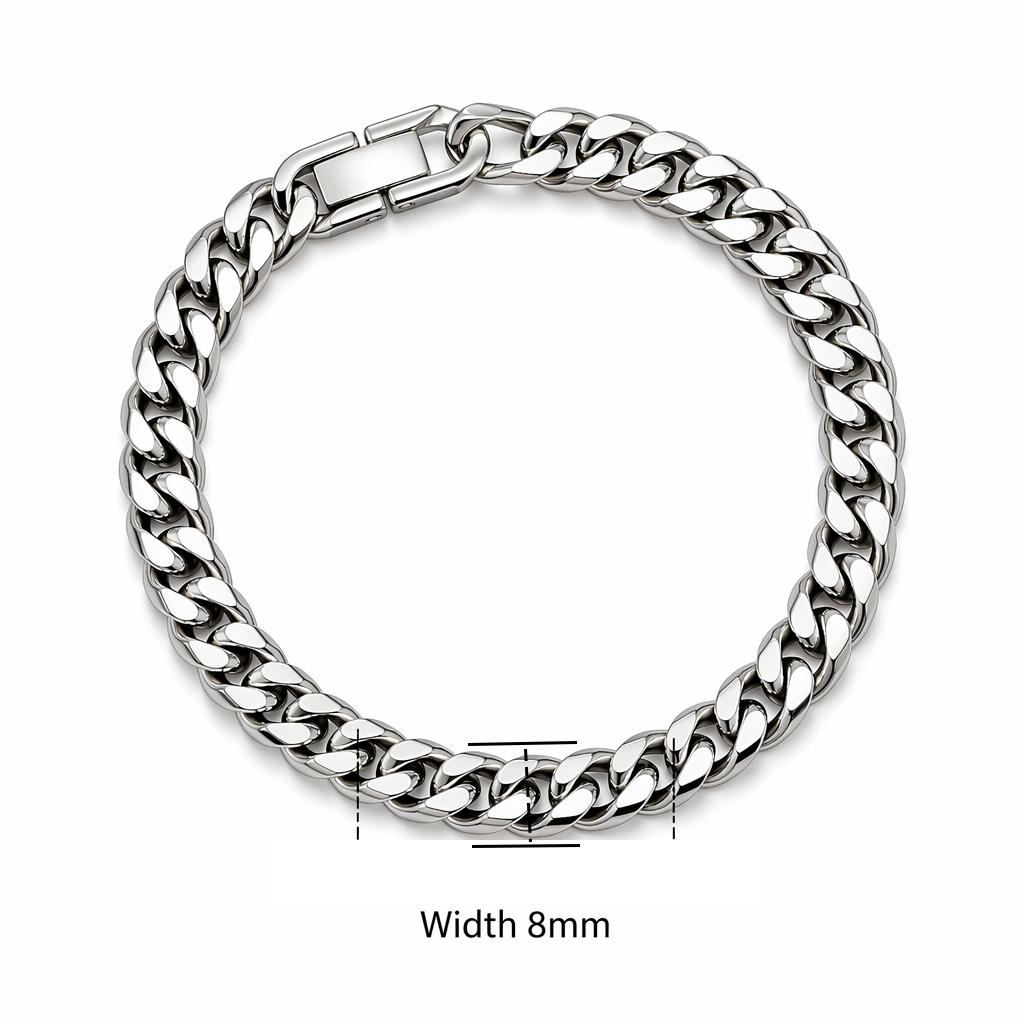 Bracciale a doppia fila intrecciato in acciaio inossidabile con chiusura magnetica in lega a squama di pesce anteriore e posteriore con gioiello a chiglia Nuovo modello