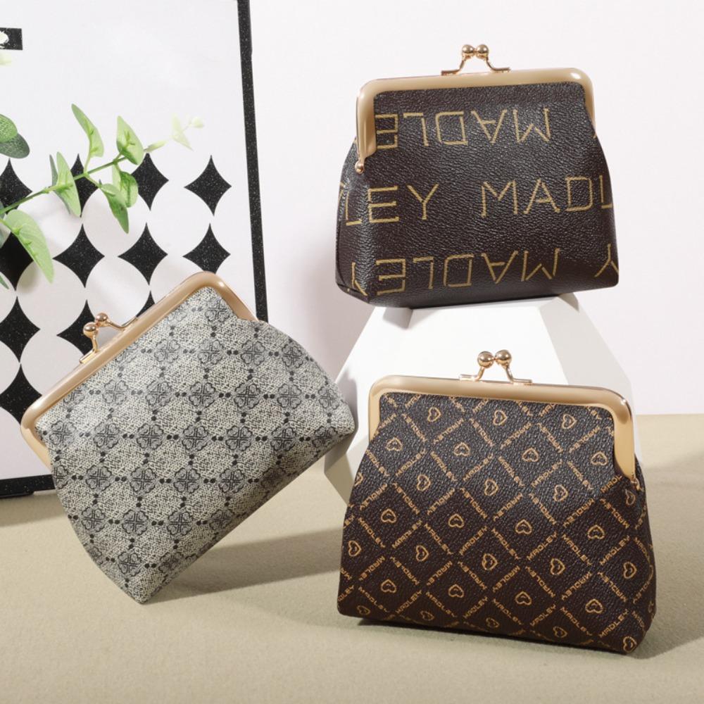 

Buckle Style Coin Purse Printing Card Bag Vintage Jewelry Bag Women