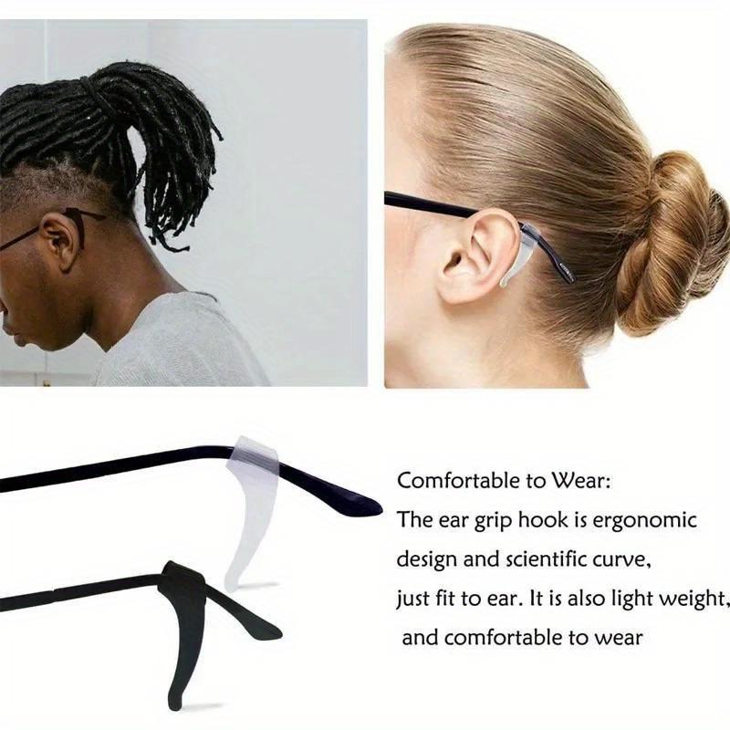 20Pcs Anti-slip Silicone Ear Grip Glasses Eyeglasses Leg Ear Hook Stopper Bracket Fastener Accessories Temple Tip Eyewear Holder