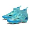 Mandarin Duck Two-color Football Shoes Men's and Women's High-top TF Broken Nails AG Long Nails Artificial Turf Student Children's Training Shoes