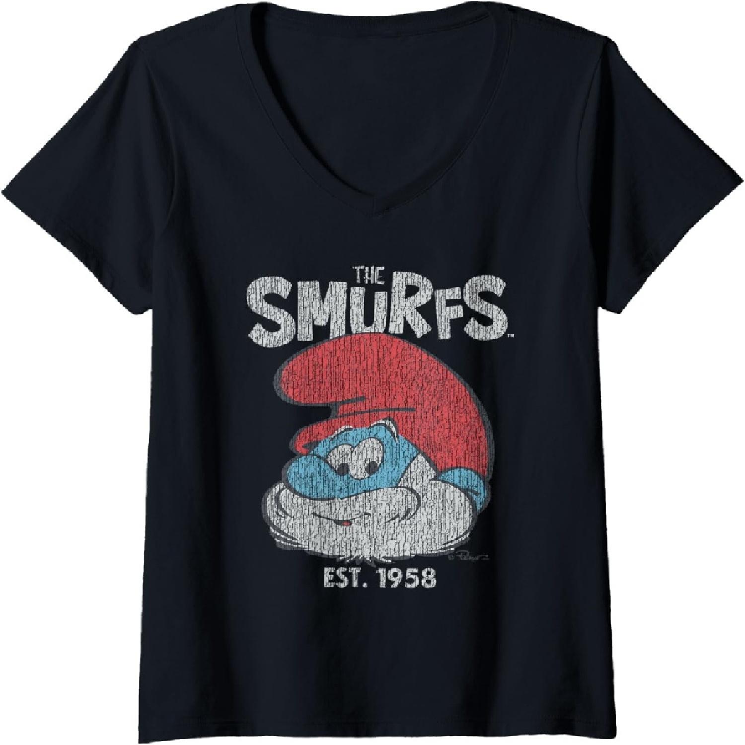 Женская The Smurfs Винтажный Папа Смурф Основан S разноцветный