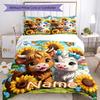 3pcs Custom Name Cow Bedding Set Duvet Cover Closure Includes 1 Duvet Cover & 2 Pillowcases, Soft and Comfortable for All Seasons.