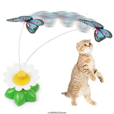 Rotující elektrický létající motýl barevný interaktivní kočka pes automatický kolibřík hračky pro trénink inteligence kočičí potřeby