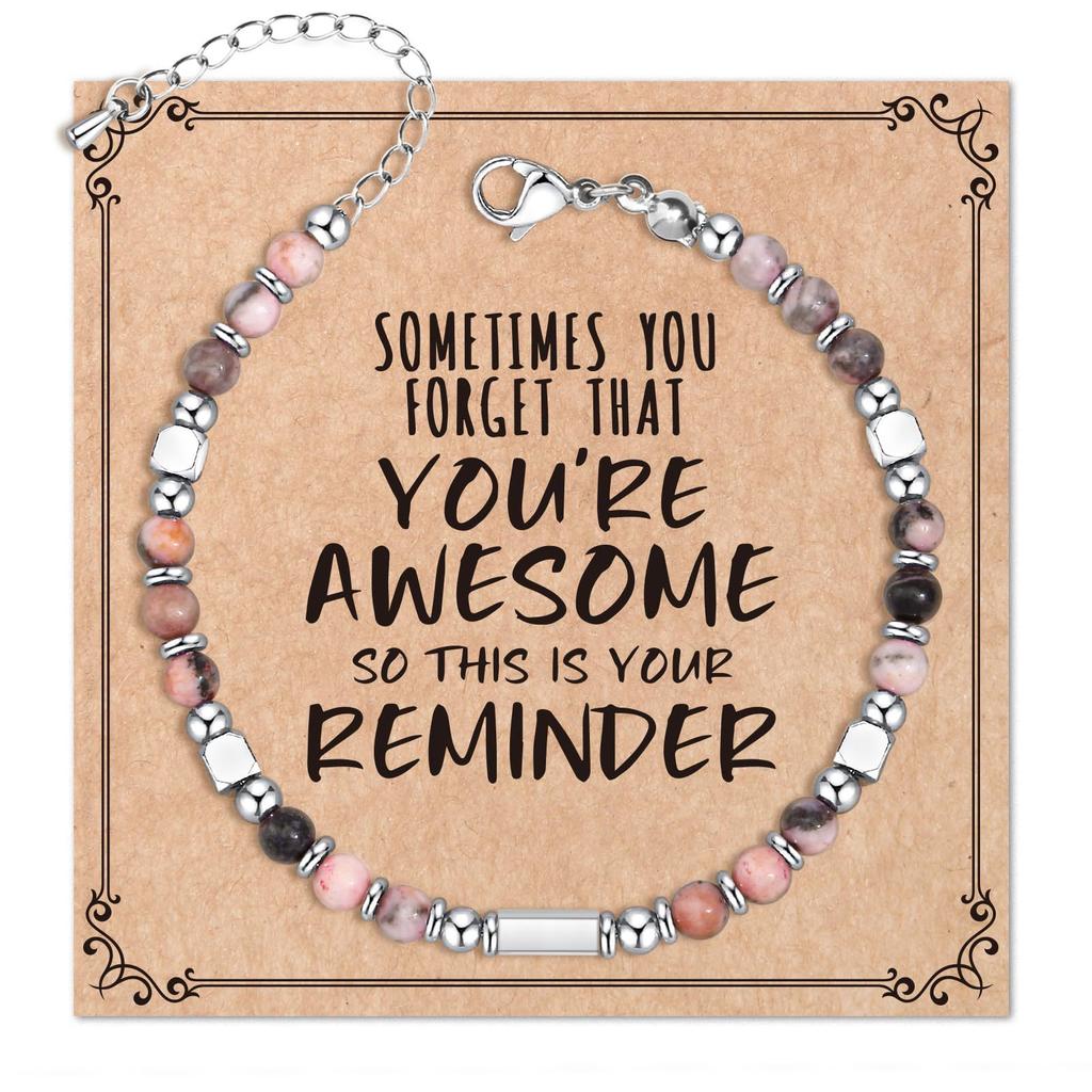 JYL TS Bracelet Letter Heart  Set Stackable Friendship & Personalized Luck