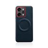 For OPPO Reno 14 14 Pro 5G Case  Magnetic Soft TPU+Nylon Woven Leather Back Anti-Fingerprint Cover for Oppo Reno14