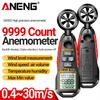 New High Precision Digital Anemometer 0.4~30m/s GN302 Wind Speed Meter Humidity Air Velocity Airflow -20 ~ 60°C Temperature Test Digital Display