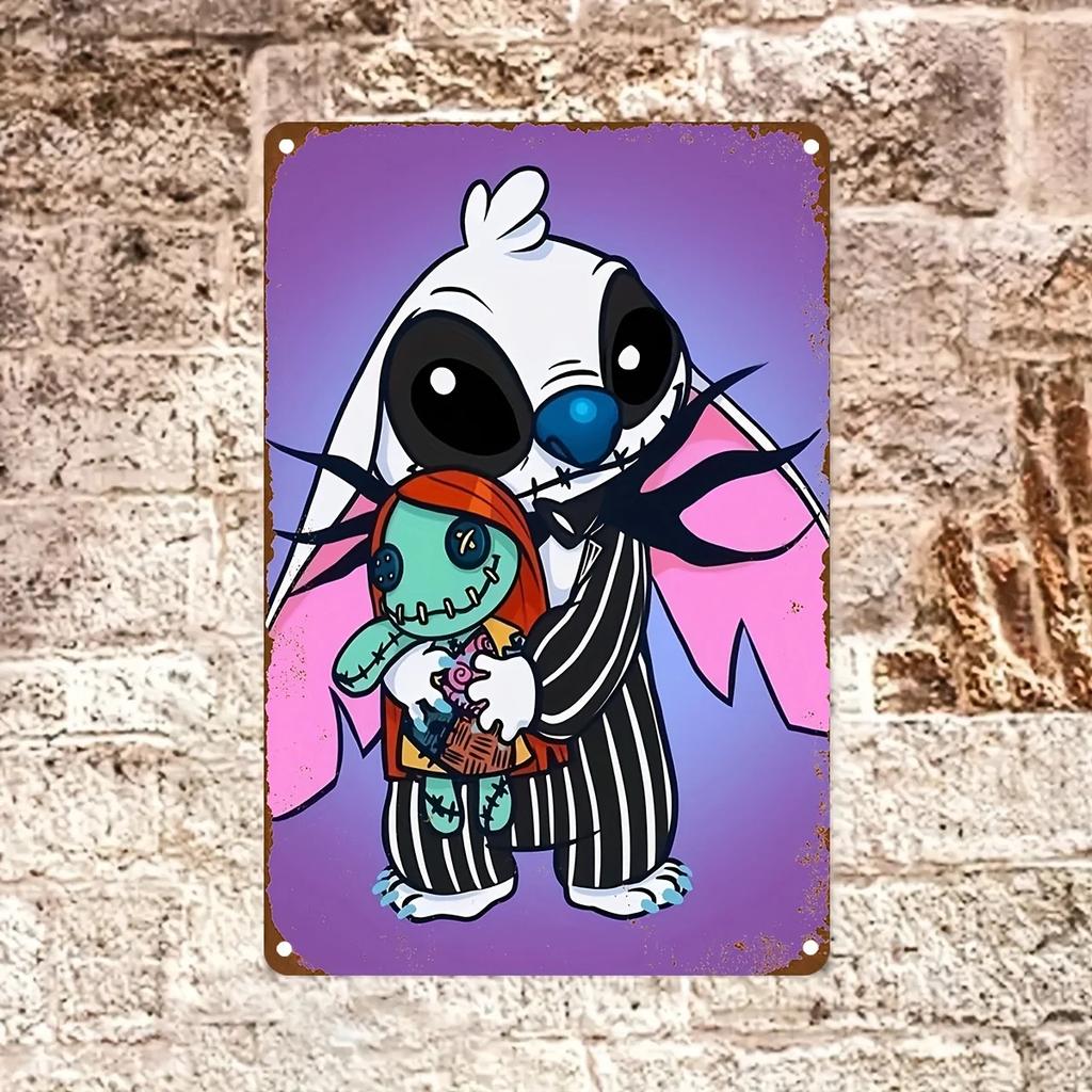 Miniso The Nightmare Before Metal Signs Wall Decor Tin Signs Captain Metal Poster Decor for Bar Pub Club Wall Decoration