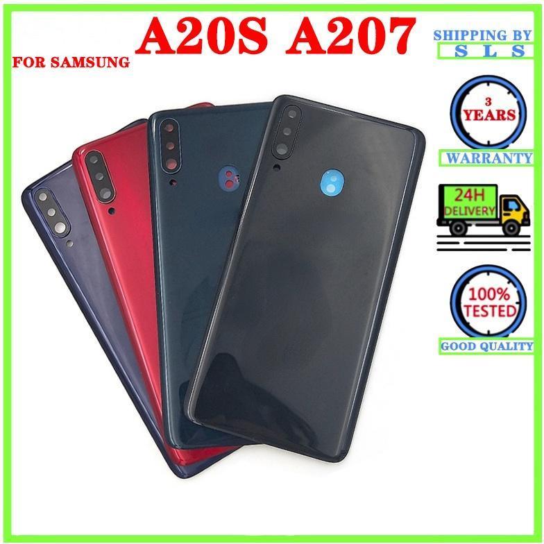 Back Housing Back Battery Cover LCD Front Middle Frame For Samsung Galaxy A20s A207 A207F A207M Door Housing Camera Lens