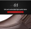 Men's Winter Non-Slip Waterproof Velvet-Lined Cotton Shoes - Warm, Thick, and Perfect for Middle-Aged and Elderly Dads.