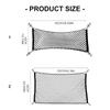 Tear Resistant Automotive Cargo Organizer Breathable Trunk Net With Antislip Hook Attachments Small Item Containment